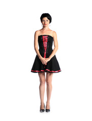 beautiful fashionable woman isolated