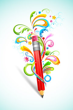 Floral Pencil