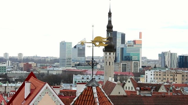 View to Tallinn from watching place