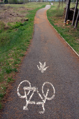 strada pedonale e ciclabile