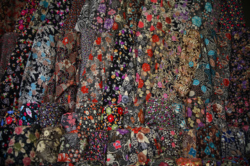 Colorful fabrics fabric rolls on sale