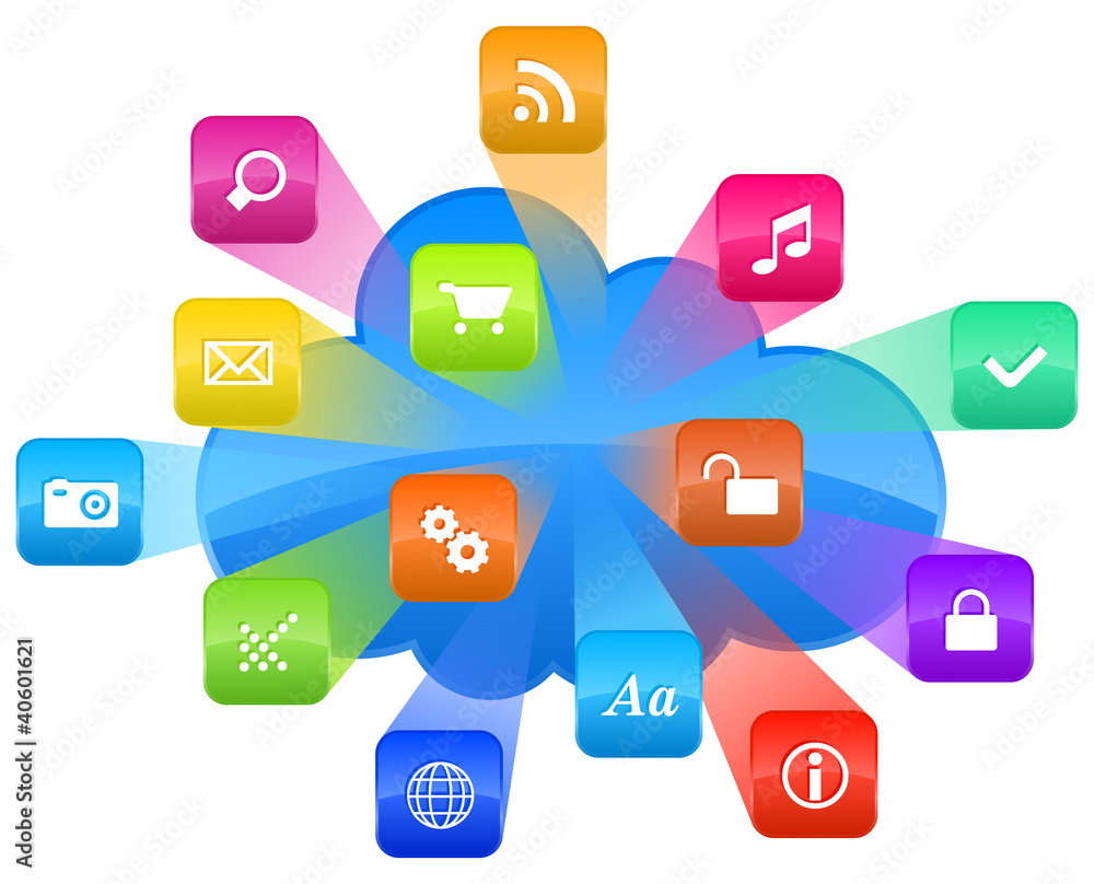 Poster cloud computing concept