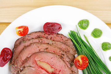 grilled barbecue on wood