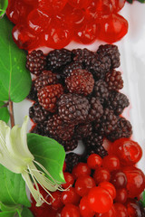 wild berrys and cherry