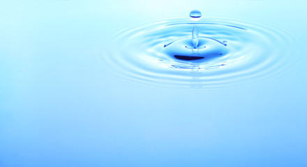 Naklejka na ściany i meble Image of water drop closeup