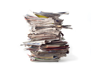 Stack of newspapers