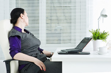 Business woman relax