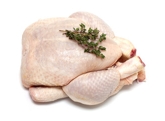 raw chicken and thyme