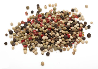 pepper on white background