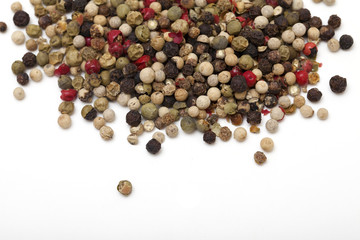 pepper on white background