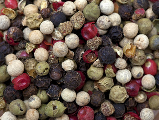 colored dry hot pepper as background