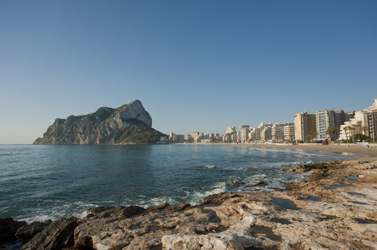 Rocky Calpe coast