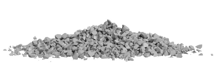 Obraz premium Rendered Image of Rock Rubble