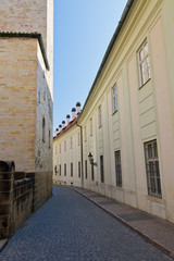 Narrow lane in Prague Castle, Czech Republic