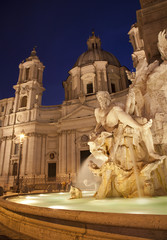 Rome - Piazza Navona - Fontana dei Fiumi