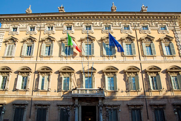Madama palace, the Senate of the Italian Republic - obrazy, fototapety, plakaty