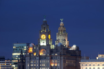 Fototapeta na wymiar Liverpool City View