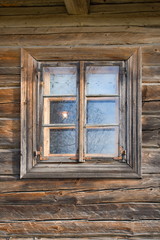 Obraz na płótnie Canvas Rustic shack window.