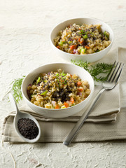 risotto with poppy seed and carrots,healthy food