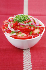 vegetable salad : tomato