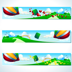 Obraz premium Abundance, banners