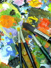 paleta de pintor