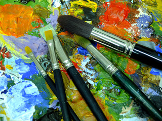 paleta de pintor