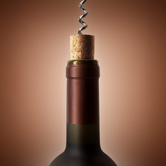 Opening a bottle of wine