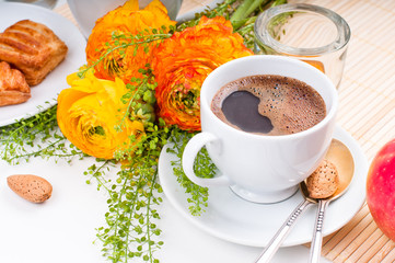 Elegant fresh breakfast