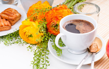 Elegant fresh breakfast