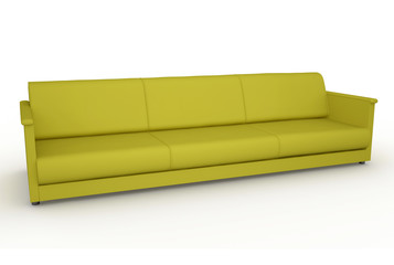 The green sofa