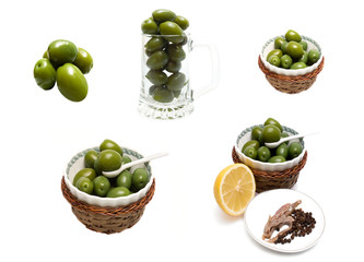 Green Olives Collage