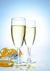New Year champagne