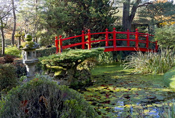 Naklejki  Most życia w japońskich ogrodach Kildandre