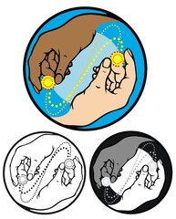 exchanging power, ideas, energy, information.