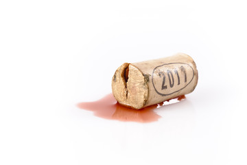 tappo con goccia di vino