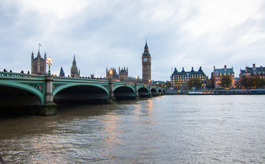 Obraz premium Puente de Westminster en Londres