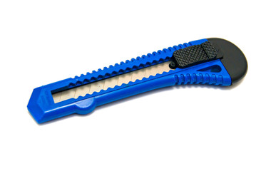 office knife close-up on white