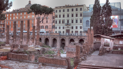 Obraz premium Roma, largo di Torre Argentina, veduta