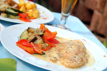Fisch mit Cocospanade