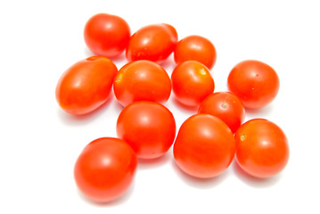 fresh cherry tomatoes close-up