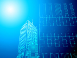 Abstract architecture background.