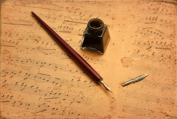 Musica Manoscritta con Pennino