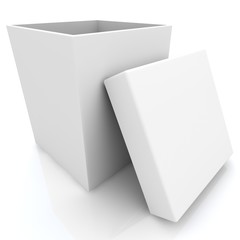 White open box