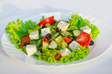 Greek salad horizontal
