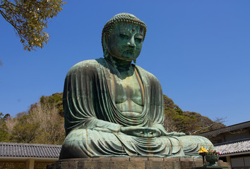 Fototapeta premium Great Buddha statue of Kamakura town, Japan