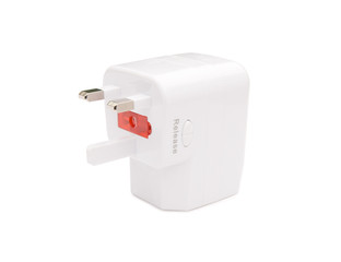 front view of a universal adapter with clipping path