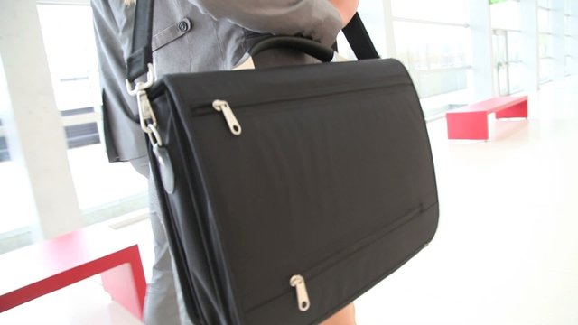 Closeup on business briefcase