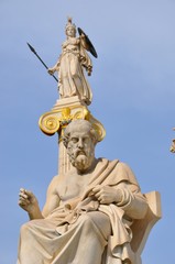 Fototapeta na wymiar Platon i Athena