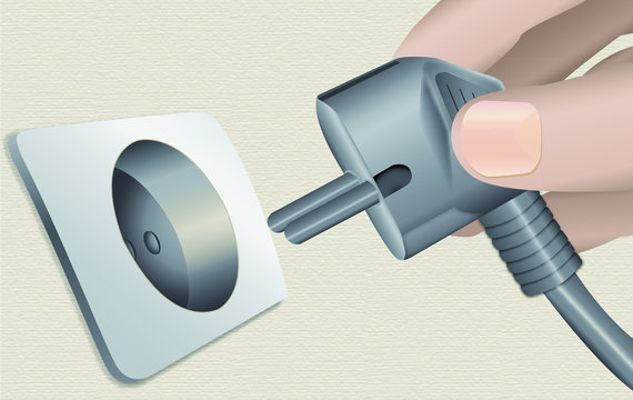Stecker, Stromkabel, Steckdose